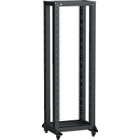 ITK LINEA F Стойка 2-рамная на рол. 24U 600х600мм черная