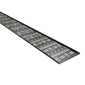 Перфорированный вертикальный кабельный организатор-лоток 150х9 мм, высотой 2090 мм, для шкафа высотой 47U, черный