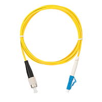 Шнур NIKOMAX волоконно-оптический, переходной, одномодовый 9/125мкм, стандарта OS2, FC/UPC-LC/UPC, одинарный, LSZH нг(A)-HFLTx, 2мм, желтый, 10м