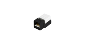 Модуль-вставка NIKOMAX типа Keystone, Кат.6 (Класс E), 250МГц, RJ45/8P8C, FT-TOOL/110/KRONE, T568A/B, неэкранированный, черный - гарантия: 5 лет расши