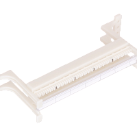 Настенный блок NIKOMAX 110 типа, 50 пар, с ногами и cъемной этикеткой, белый