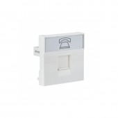 Розетка RJ11, 2 модуля EKF