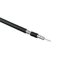 Кабель коаксиальный RG-6, 75 Ом (ТВ, SAT, CATV), жила - 18 AWG, общий диаметр 6.9мм, LSZH (бухта 100 м)