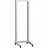 ITK LINEA F Стойка 1-рамная на рол. 24U 600х600мм серая
