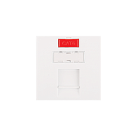 Вставка NIKOMAX, французский формат Mosaic, 45x45мм, 1 порт, под модули Keystone, со шторкой, белая