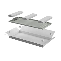 ITK LINEA N Панель задняя 600мм шкафа 33U сер.