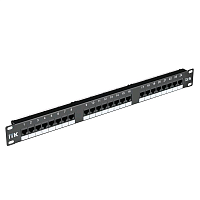 ITK 1U патч-панель кат. 5Е UTP 24 порта (Dual) с каб. орг-м