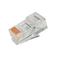 Коннектор RJ-45, UTP, Кат.5e, 50µ, универсальный, уп-ка 100 шт.