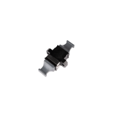 Адаптер NIKOMAX волоконно-оптический, соединительный, MTP/male - MTP/female, стандартный, ключ вверх - ключ вниз, с фланцем, черный