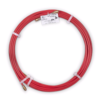 Устройство для протяжки кабеля в стояках и трубах межэтажных конструкций мини УЗК в бухте, 10м (диаметр стеклопрутка 6 мм)