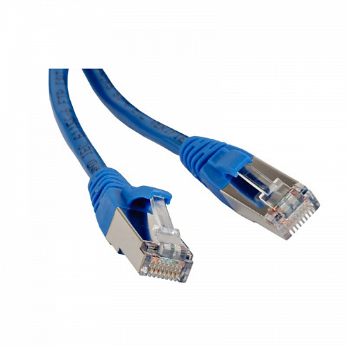 Hyperline PC-LPM-STP-RJ45-RJ45-C6-1M-LSZH-BL Патч-корд F/UTP, экранированный, Cat.6, LSZH, 1 м, сини