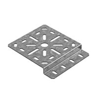 Монтажная плата 130х130 мм, толщ. 2,0 мм, Сендзимир цинк