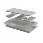 ITK LINEA N Компл. стенок боковых 800мм шкафа 42U сер.