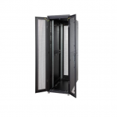 Шкаф напольный 19", 42U, 1963х600х1200мм(ВхШхГ), дверь стальная с перфор. тип С (80%), дверь стальная двустворч. с перфор. тип С (80%), стальная сплош