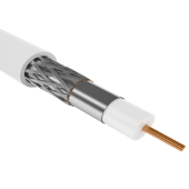 Каб. коаксиал. RG6 CCS 75Ом FPE PVC бел. (100м) GENERICA