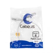 Патч-корд F/UTP, категория 6, 2xRJ45/8p8c, экранированный, серый, LSZH, 0.5м