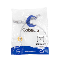 Патч-корд F/UTP, категория 6, 2xRJ45/8p8c, экранированный, серый, LSZH, 0.5м