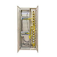 Шкаф комбинированный с органайзерами правый 19"+10" 45U 900х600х2200 мм ВОКС-Ф-9645П-О ССД