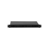 Оптический кросс NIKOMAX 19" Essential Line, 1U, до 24 SC портов или 48 LC портов, стальной, черный, неукомплектованный