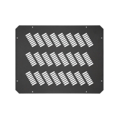 Заглушка проема вентиляторного блока TLK, перфорированная, 490х 380х1мм, черная