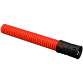 ELASTA Труба гофр. двустенная ПНД d=40мм красная (25м) IEK