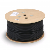 Кабель витая пара UTP (U/UTP), категория 6, 4 пары (23 AWG), одножильный, для внешней прокладки (+75 C - -40), LSZH-UV (305 м)