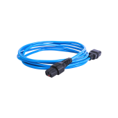 Шнур питания с фиксатором IEC 60320 C13/IEC 60320 C14, 10 А / 250 В (3 × 1,0), длина 3 м, синий