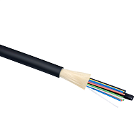 Кабель волоконно-оптический 9/125 одномодовый, 24 волокна, плотное буферное покрытие (tight buffer), внутренний/внешний 