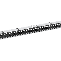 Органайзер кабельный вертикальный, 42U, для шкафов серий TFR-R, TFI-R и TFA, Ш97хГ110мм, металлический, с пластиковыми пальцами, с крепежом, цвет серы