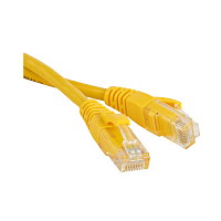 Патч-корд U/UTP, Cat.5е, LSZH, 1 м, желтый