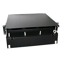 Патч-панель 19” универсальная, пустой корпус, 2U, фиксированная рама горизонтальная, 6 слотов (3х2), вмещает