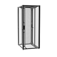 Шкаф серверный 19", 47U, 2200х800х1200мм (ВхШхГ), двери металлические двустворчатые с перфорацией 80%, боковые панели в комплект не входят, без крыши,