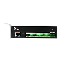 Упр. верт. блок розеток с монит. Rem-MC1 2х2 S, 2x3 С13, 2x2 С19, 32A, алюм., 33-48U, колодка