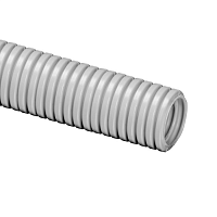 Труба гофр. DN17мм, ПВ-0, Dвн 16,8 мм, Dнар 21,2 мм, полиамид 6, цвет тёмно-серый, без протяжки