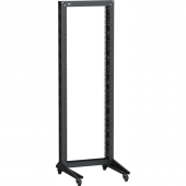 ITK LINEA F Стойка 1-рамная на рол. 33U 600х600мм черная