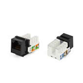 Вставка Keystone Jack RJ-45(8P8C), категория 5e, Dual IDC, черная