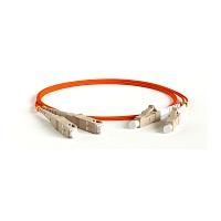Патч-корд волоконно-оптический (шнур) MM 62.5/125, LC-SC, 2.0 мм, duplex, LSZH, 0.5 м