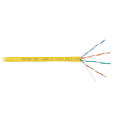 Кабель NIKOMAX U/UTP 4 пары, Кат.5e (Класс D), тест по ISO/IEC, 100МГц, одножильный, BC (чистая медь), 24AWG (0,51мм), полимерный материал нг(А)-HF, в