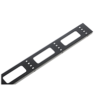 Органайзер кабельный вертикальный для стойки внешний с окнами, ширина 95мм 49U, цвет черный