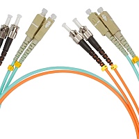 Шнур оптический соединительный, двойной, многомодовый 50/125 ОМ4, FC/UPC-FC/UPC, LSZH нг(А)-HF, 2 м
