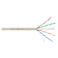 Кабель NIKOMAX U/UTP 4 пары, Кат.6a (Класс Eа), тест по ISO/IEC, 500МГц, одножильный, BC (чистая медь), 23AWG (0,57мм), полимерный материал нг(А)-LSLT