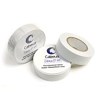Изоляционная лента белая 19ммх20мх0.13мм