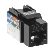 ITK Модуль Keystone Jack кат.6 UTP 110 IDC 90град чёрный