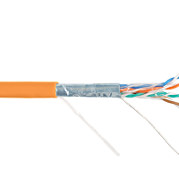 Кабель NIKOLAN F/UTP 4 пары, Кат.5e (Класс D), тест по ISO/IEC, 100МГц, одножильный, BC (чистая медь), 24AWG (0,50мм), внутренний, LSZH нг(А)-HFLTx, о