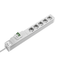 Блок розеток 5роз.с линейн.защ.автоматом