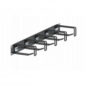 Органайзер кабельный горизонтальный с двойными  проволочными кольцами 19" ОКГКО-19"-1U