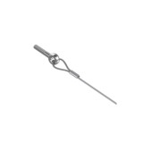 Трос оцинкованный с болтом М8 и замком 10 м, толщ. 2,0 мм, Сендзимир цинк