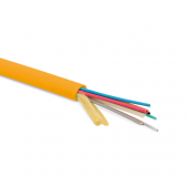 Кабель волоконно-оптический 50/125 (OM2) многомодовый, 16 волокон, безгелевые микротрубки 1.06 мм (micro bundle), для внутренней прокладки, LSZH IEC 6