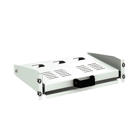 Полка выдвижная для клавиатуры 2U 300мм RAL7035