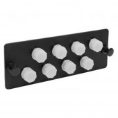 Модуль в сборе, розетки FC/MM - 8шт, с клипсами (2 шт.), цвет черный